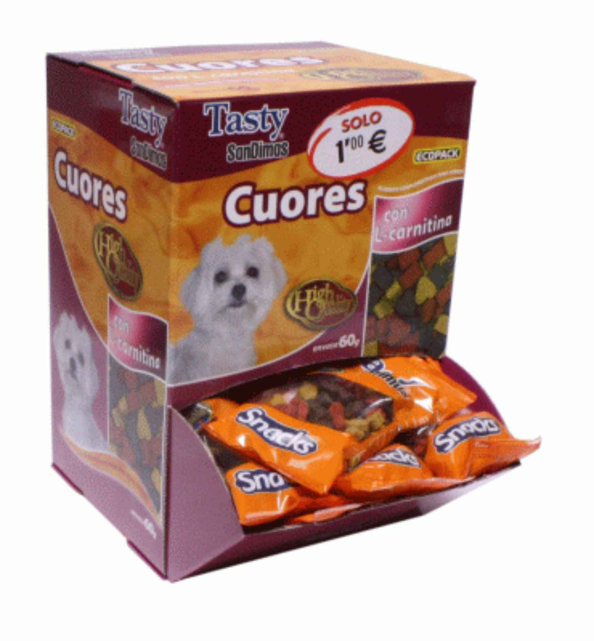 CUORES RAZA PEQUEÑA  60 GR. CAJA 40 UND.