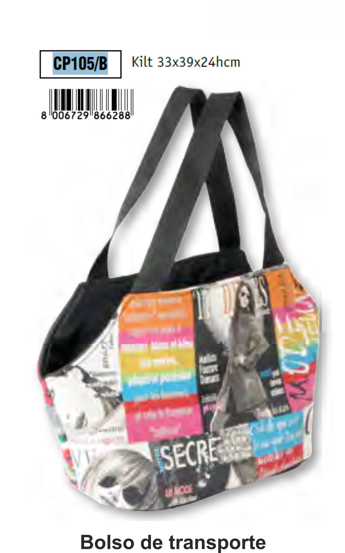 BOLSO TRANSPORTE FACE 33x39x24h cm. 