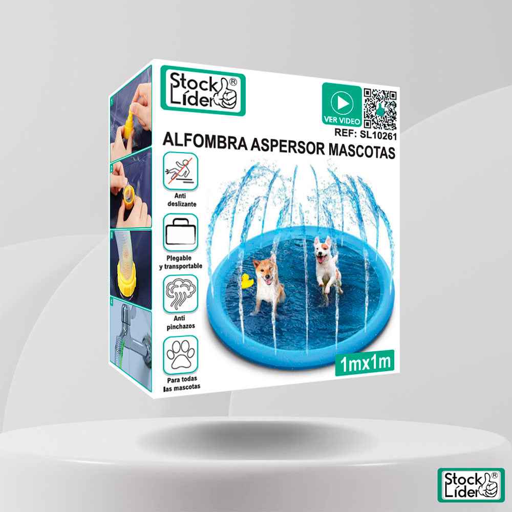 Piscina Aspersora para Perros – Diversión Refrescante para el Verano
