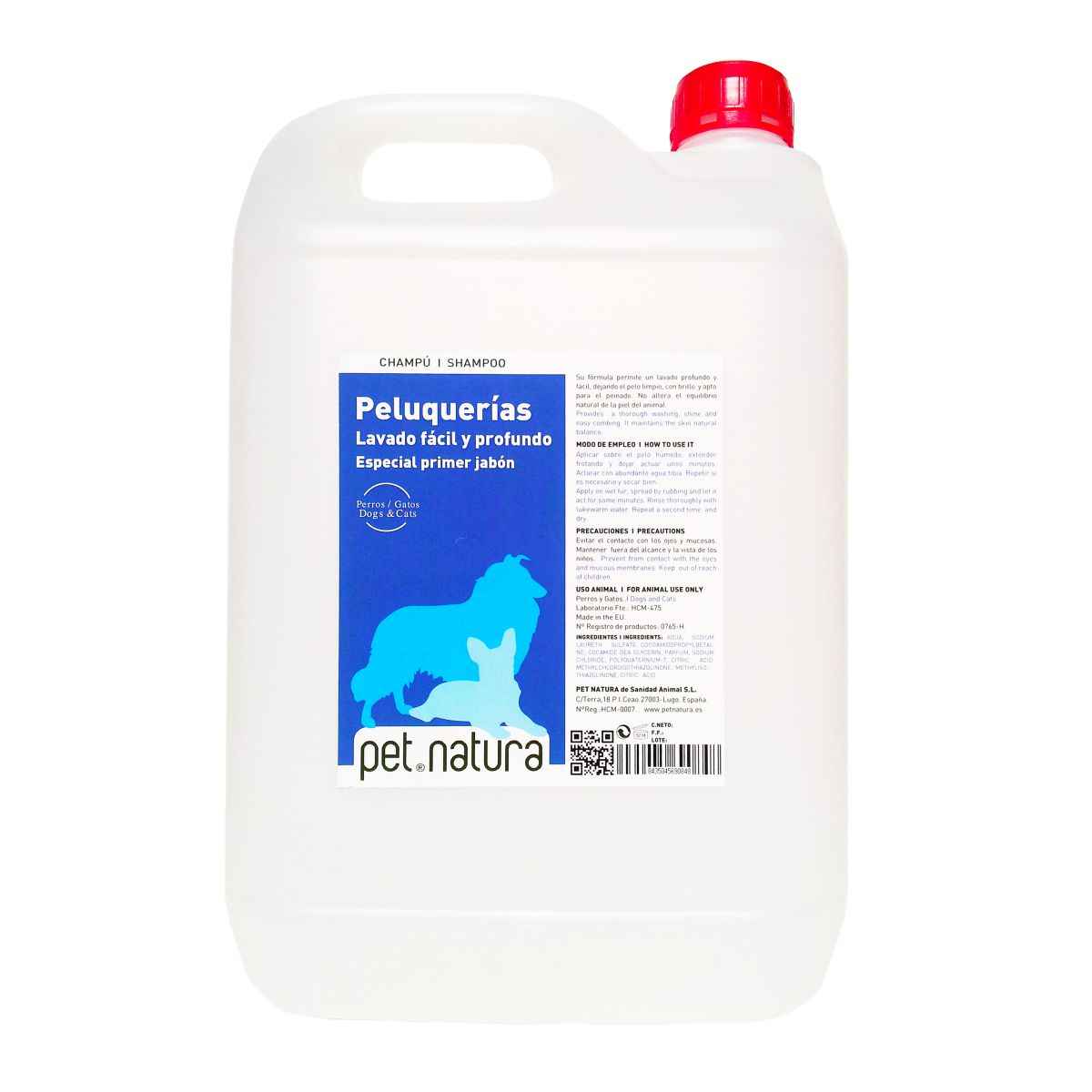 CHAMPU PELUQUERIAS 5 Lts. Petnatura 
