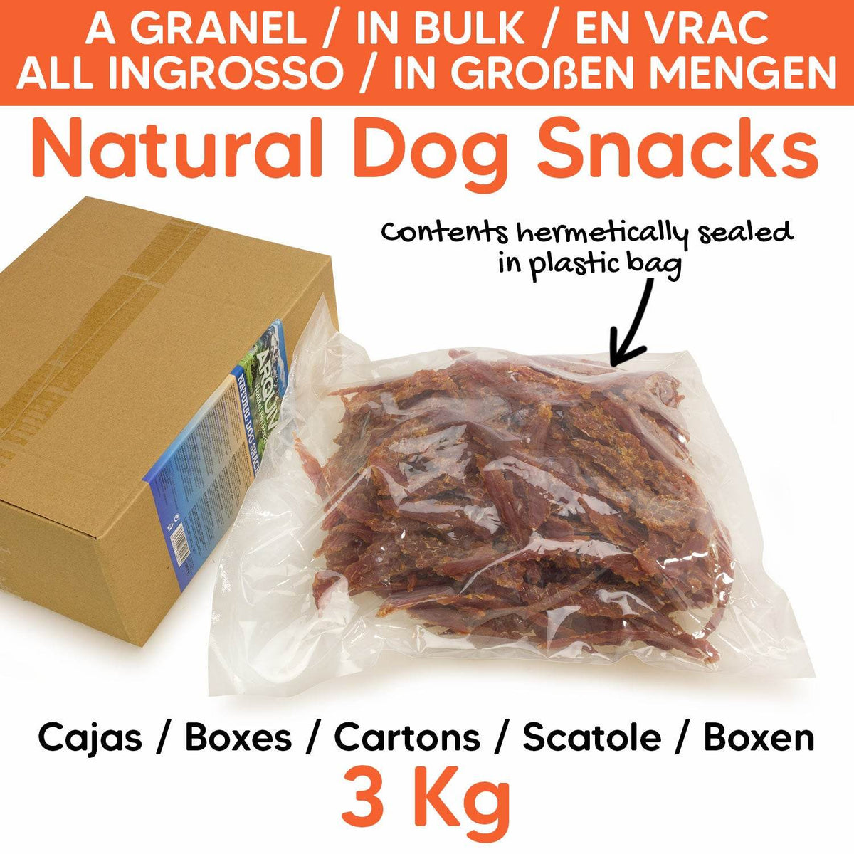 Snack Filete De Pato A Granel 3 Kg.