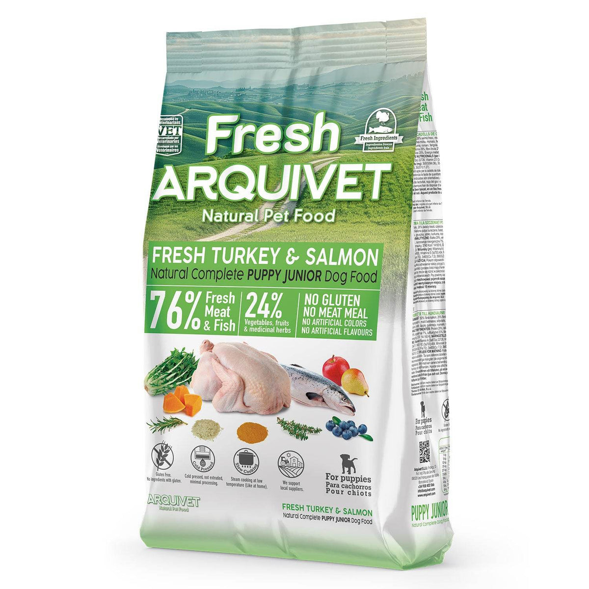 Arquivet Fresh PUPPY Junior Pavo & Salmon 2,5Kg