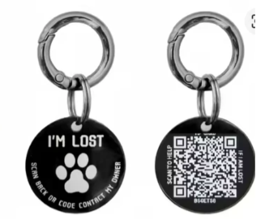 Etiqueta Identificativa con Código QR para Mascotas 💞