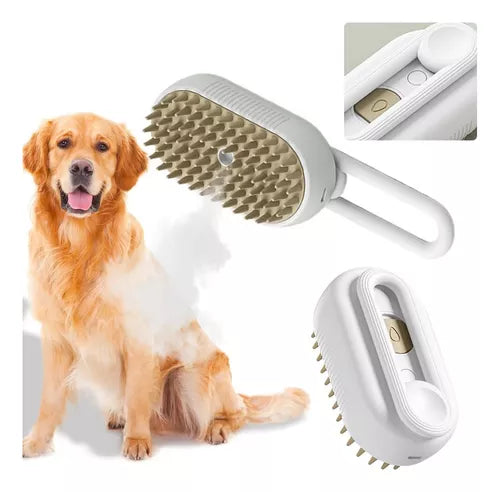 "FUR-GLOW: The Steam Brush for Pampered Furry Friends" 3 in 1 / 🔌USB