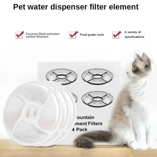 Universal Pet Water Dispenser Filter Element Cat Dog Water Drinking Fountain Replacement Dispenser Filters Gatos Gamelle Chiens