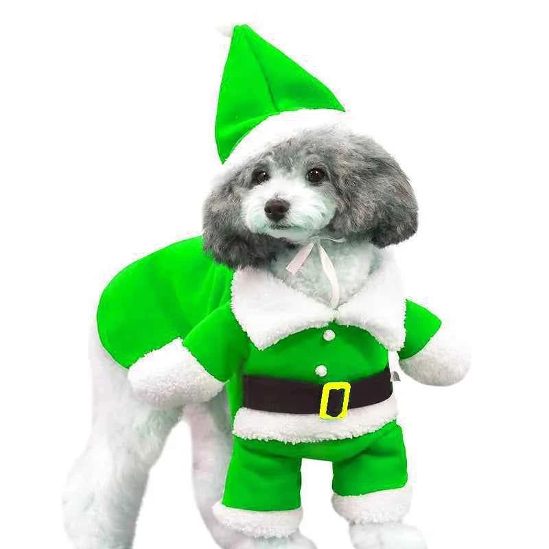 Disfraz para mascotas  de Papa Noe "VISTE A TU MASCOTA  ESTA NAVIDAD"