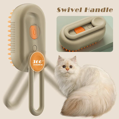 "FUR-GLOW: The Steam Brush for Pampered Furry Friends" 3 in 1 / 🔌USB