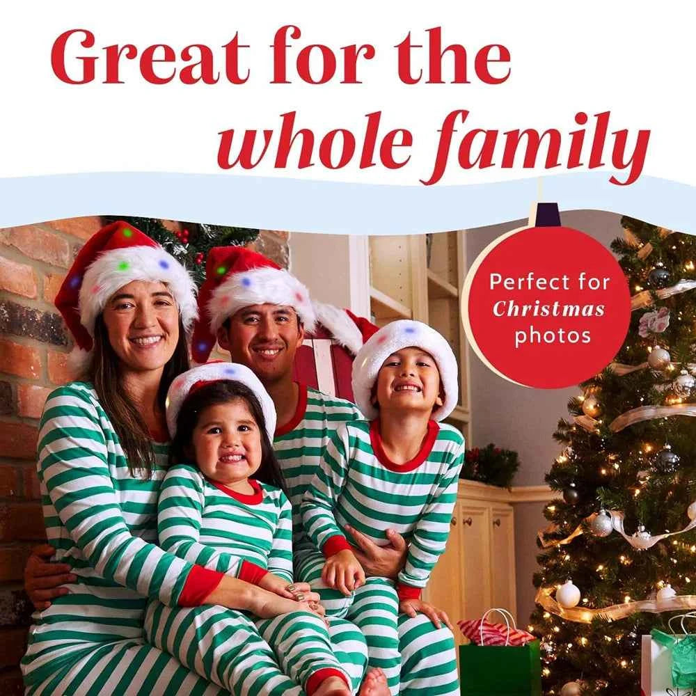 GORRO NAVIDEÑO Para toda la familia incluso para tu bebe (Clásico de terciopelo y unisex para Navidad y Año nuevo)