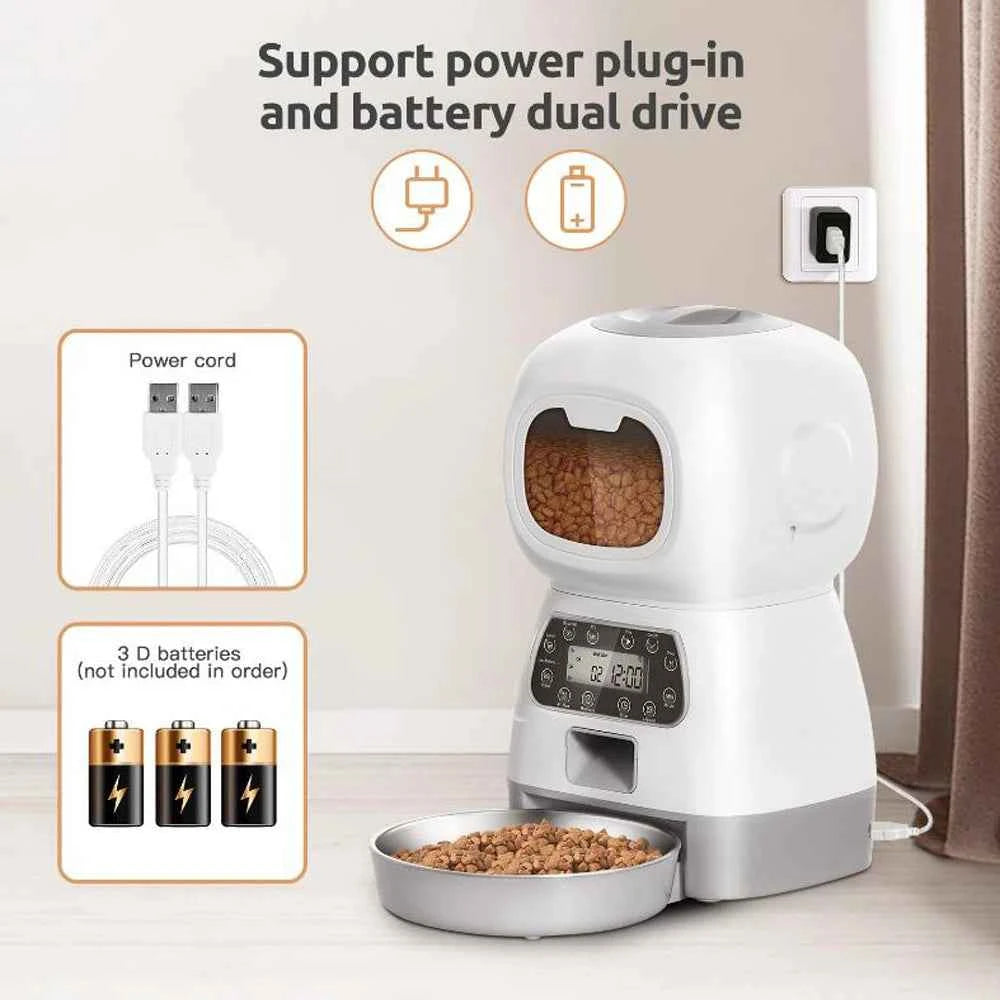Comedero Automático para Mascotas con Control Móvil – Alimentador Inteligente para mascotas