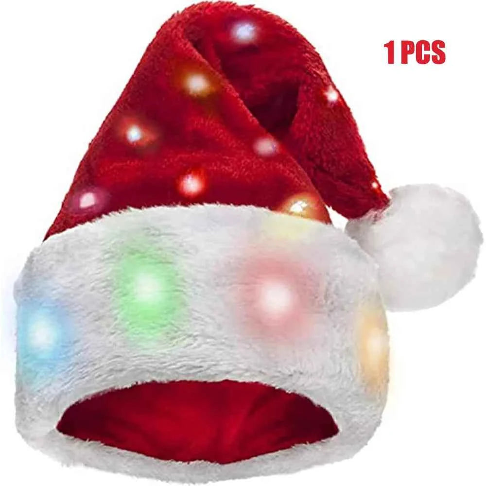 GORRO NAVIDEÑO Para toda la familia incluso para tu bebe (Clásico de terciopelo y unisex para Navidad y Año nuevo)