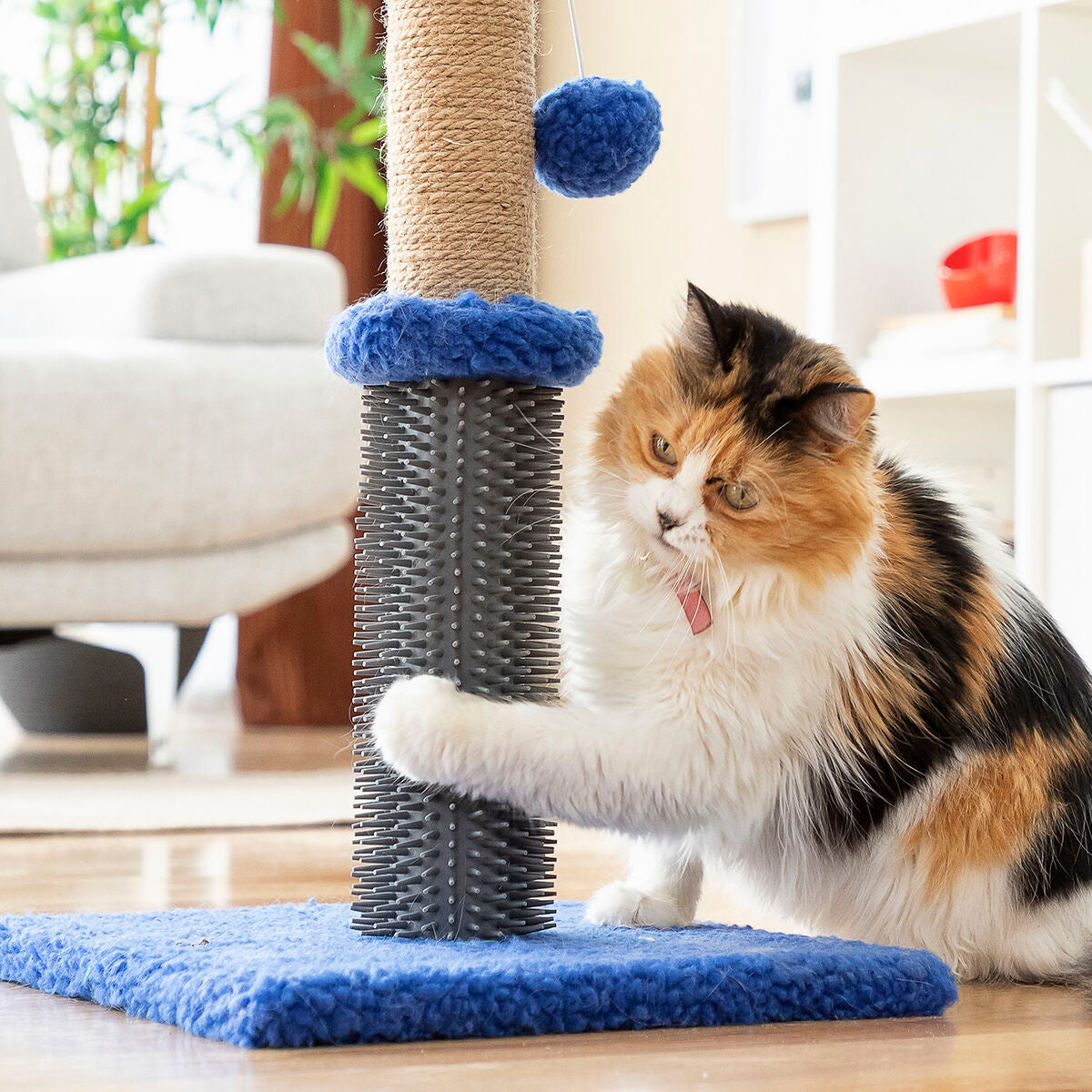 Cat Scratching Post Massager with Ball Miausage