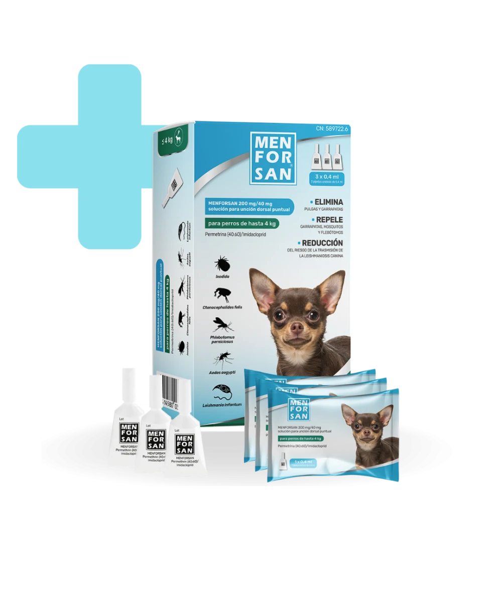 MENFORSAN 200MG/40MG SPOT-ON PERROS HASTA 4 KG