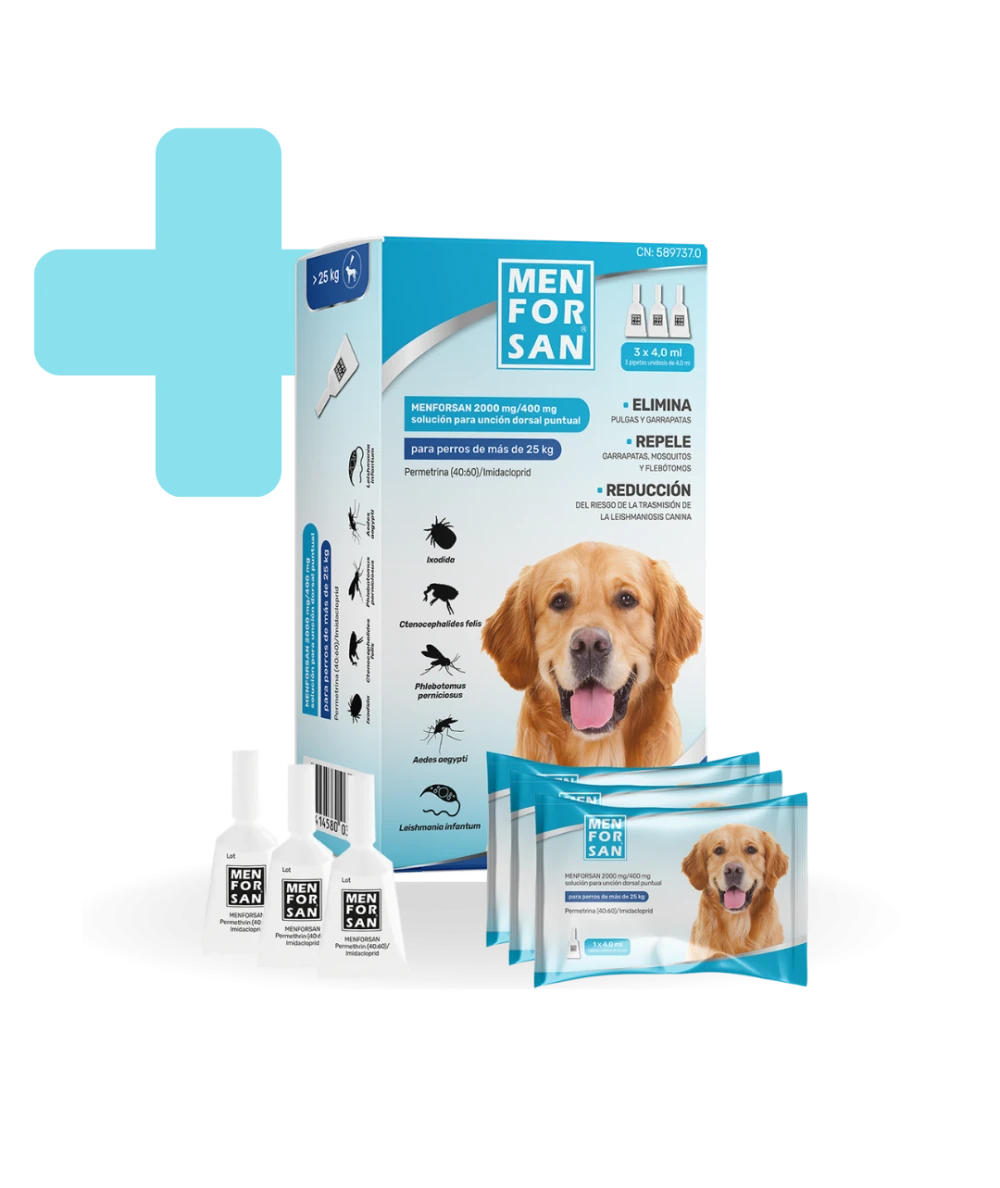 MENFORSAN 2000MG/400MG SPOT-ON PERROS MAS DE 25 KG