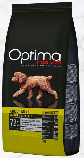Optima Nova Adult Mini Rabbit Patata 6 Kg.