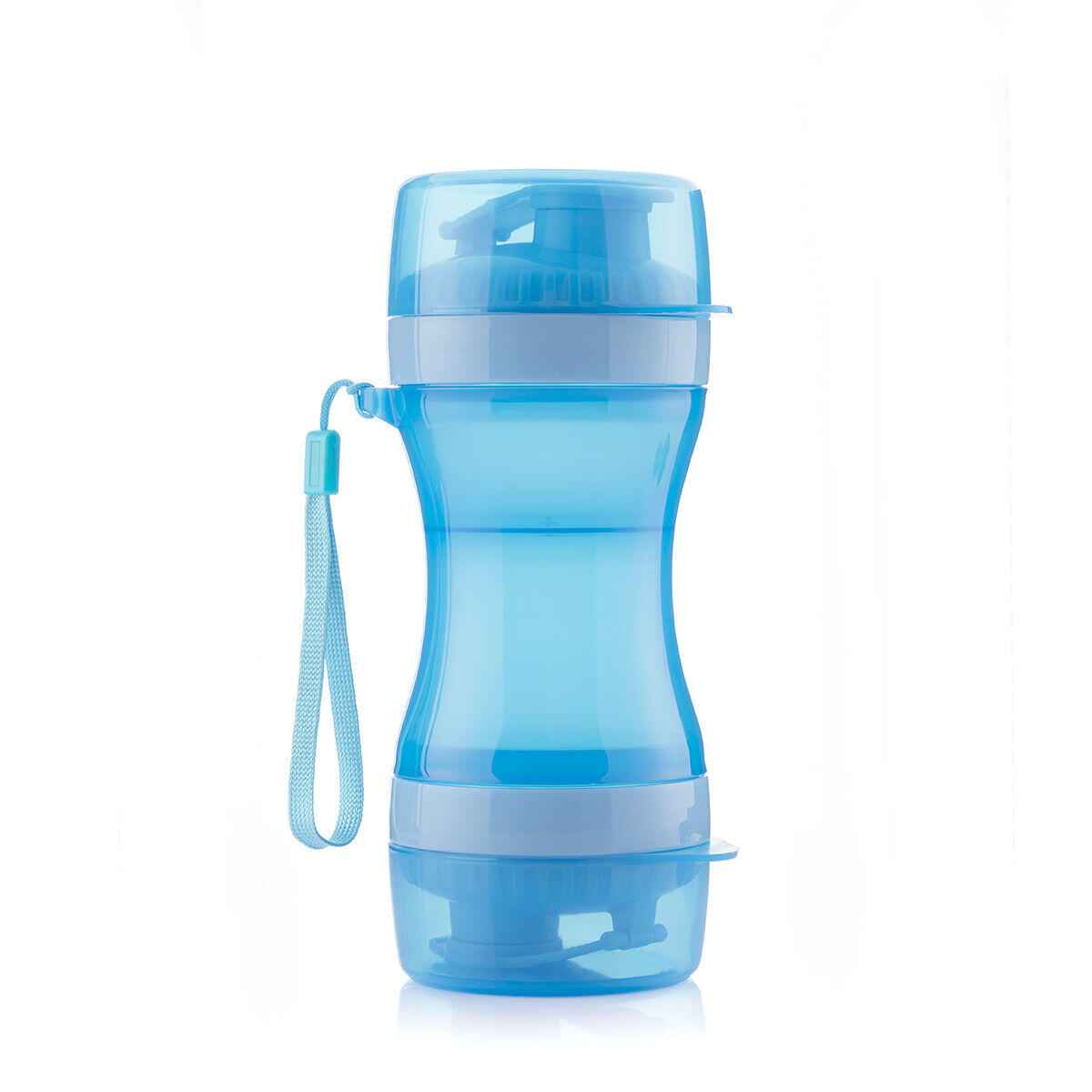 Pettap: Botella Portátil para Mascotas con Dispensador de Agua y Comida – Ideal para Paseos y Viajes
