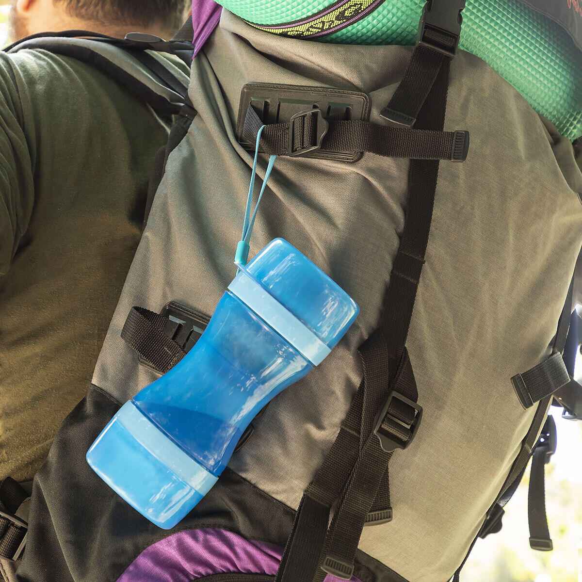 Pettap: Botella Portátil para Mascotas con Dispensador de Agua y Comida – Ideal para Paseos y Viajes