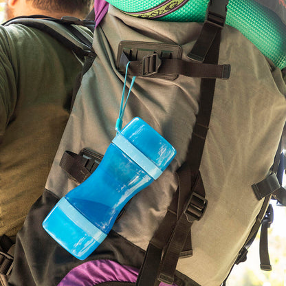 Botella con Depósito de Agua y Comida para Mascotas 2 en 1 Pettap