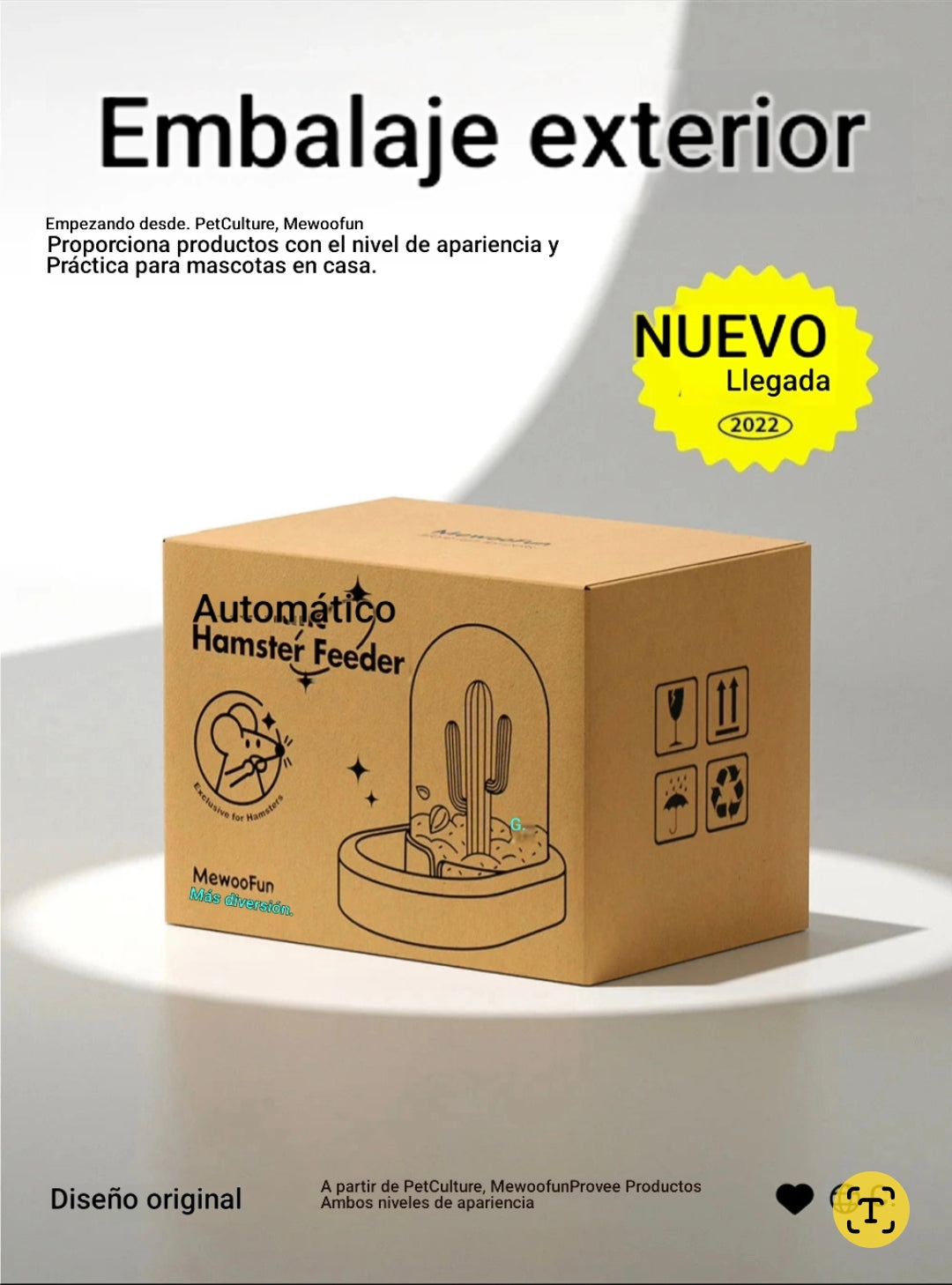 Dispensador de comida para hamster Automático